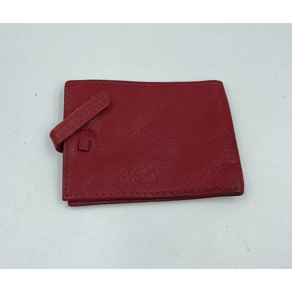 Buxton Card And ID wallet Red leather - Picture 2 of 9